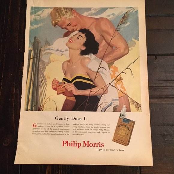 Philip Morris Print Advertisement 1955